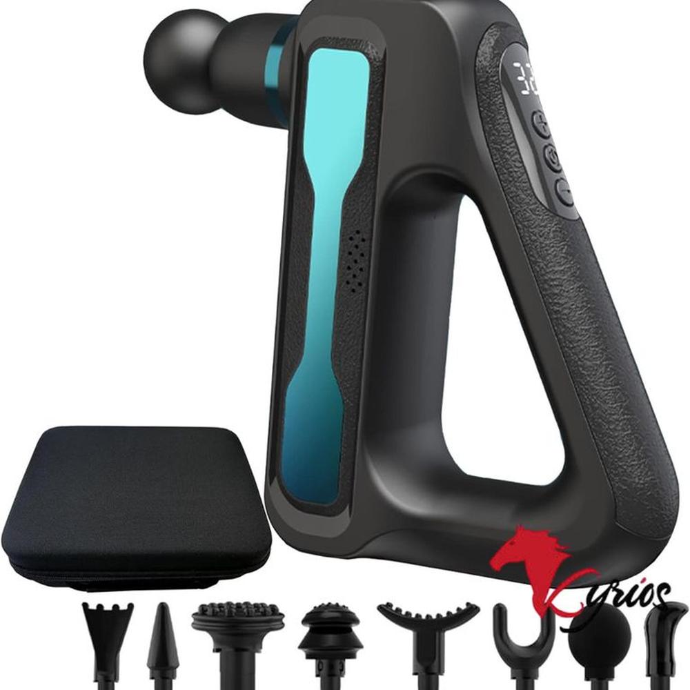 Masajeador Fascial Gun De 8 Cabezales Recargable