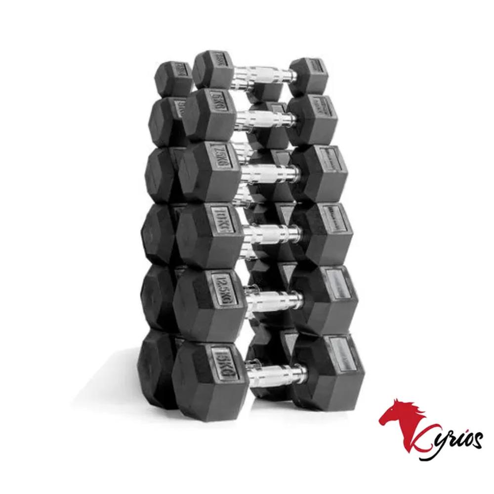 Par De Mancuernas Hexagonal De 15 KG