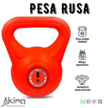 Pesa Rusa 8 Kilos Nacional PVC Multicolor