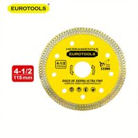 Disco Diamante 4 1/2"" Ultra fino Cerámica Porcelana Eurotools ALF-446