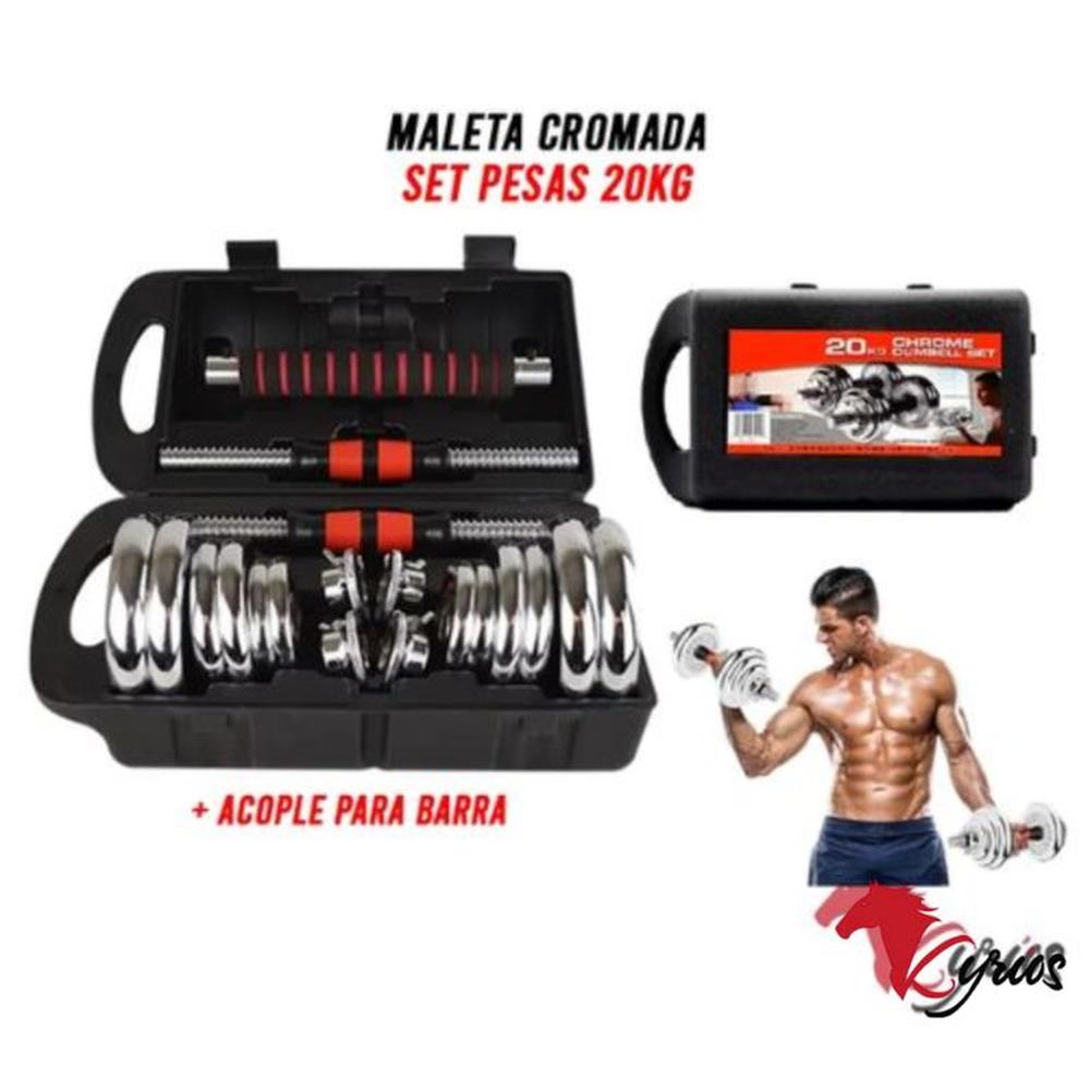 Mancuernas Cromadas De 20 KG