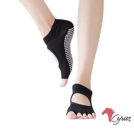 Medias Mitones Antideslizantes Negro