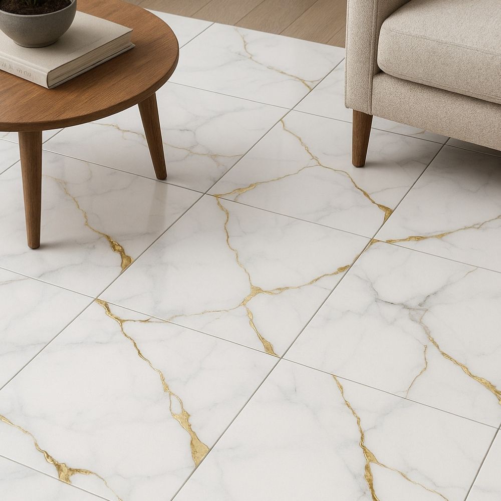 Piso Cerámico Marmolizado Maya Gris 45x45cm 2.23m2 San Martín