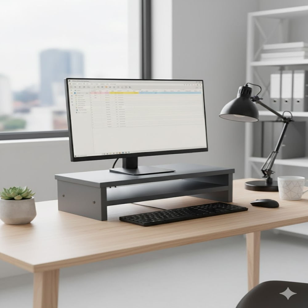 Base soporte para monitor Plomo