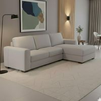 Seccional Izquierdo Éden color gris Ambienta Home 3 Cuerpos