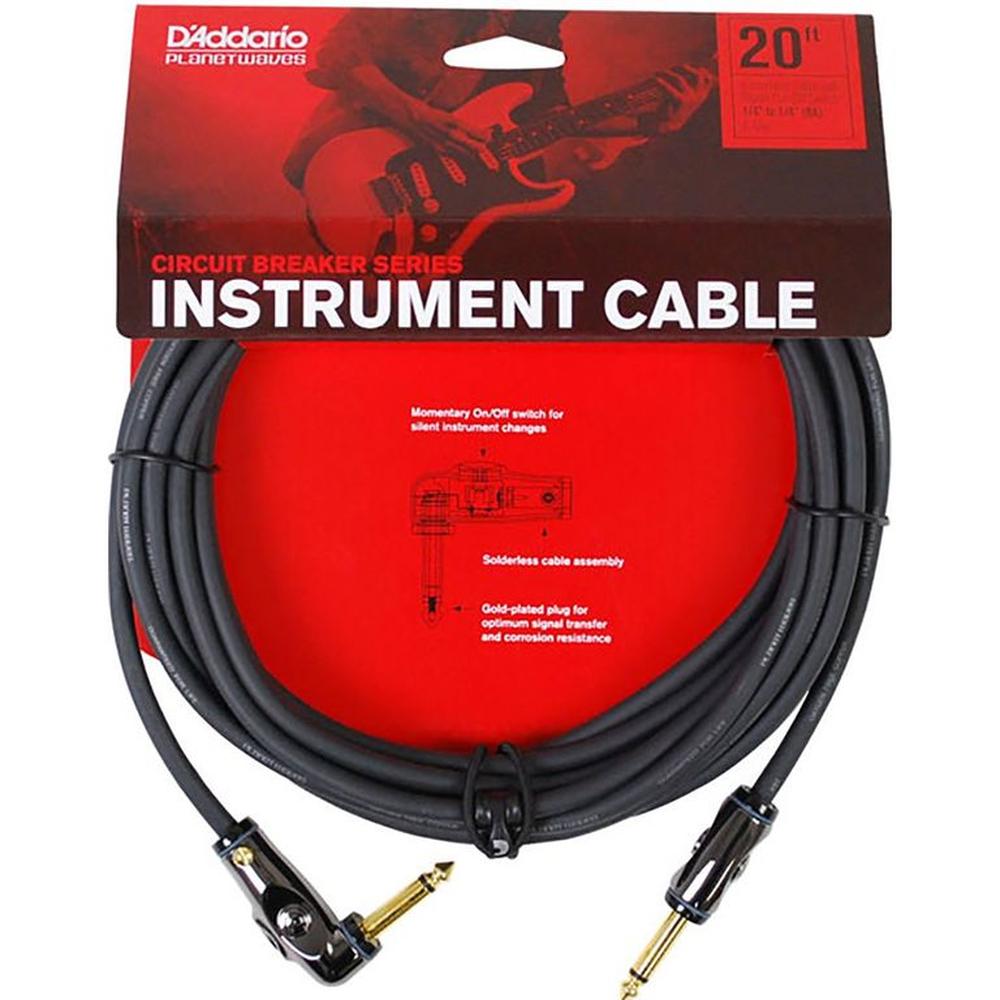 Cable Daddario Classic 6m Entrada L a Plug PW-AGRA-20