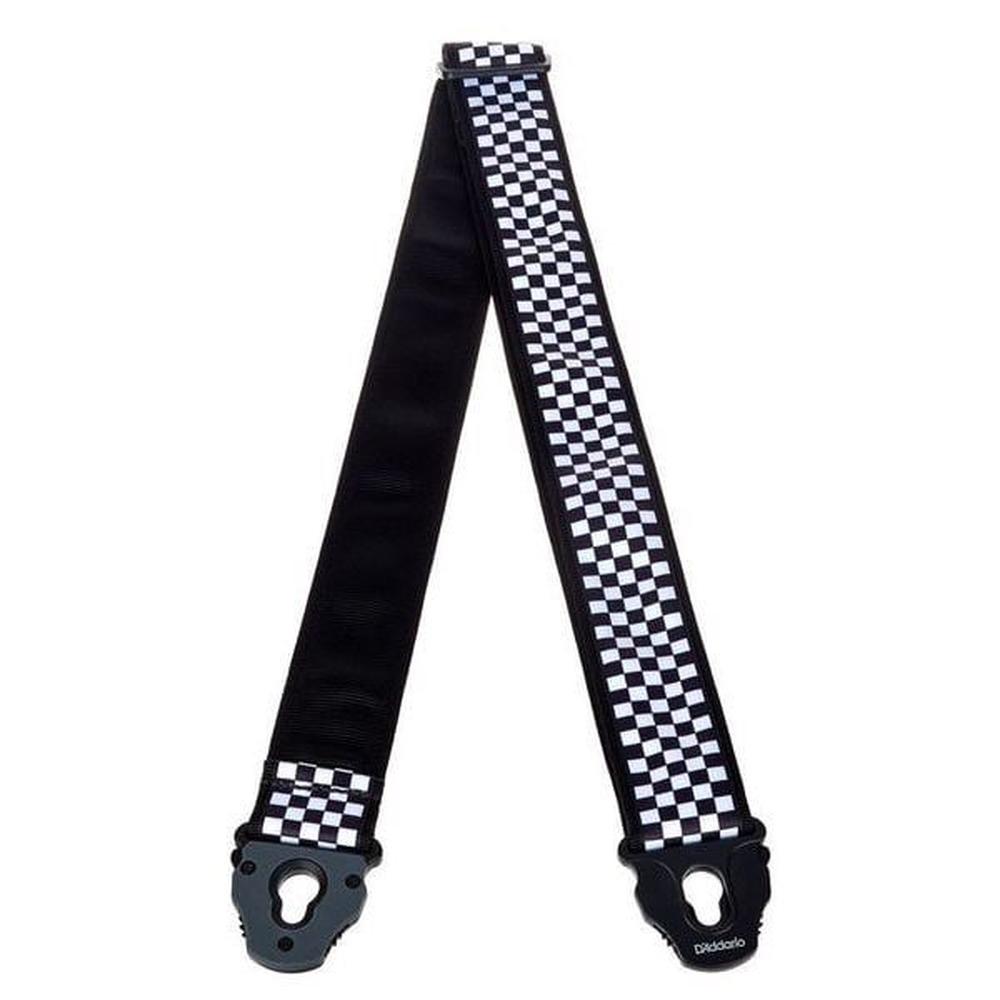 Correa Daddario Strap Lock Blanco Negro 50PLC02 Correa Daddario Strap Lock Blanco Negro 50PLC02