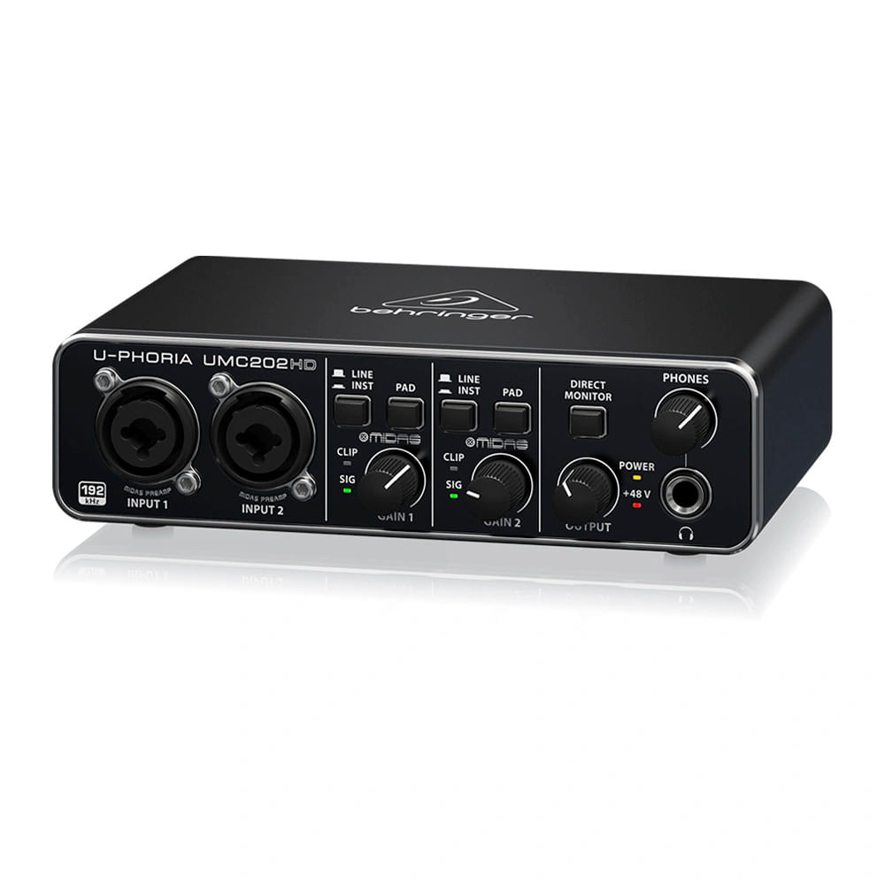 Interfaz de Audio Behringer UMC202 HD SM-UMC202HD Interfaz de Audio Behringer UMC202 HD SM-UMC202HD
