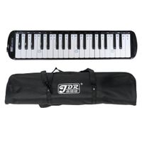 Melódica 37 teclas negra JDR MM37 BK funda.