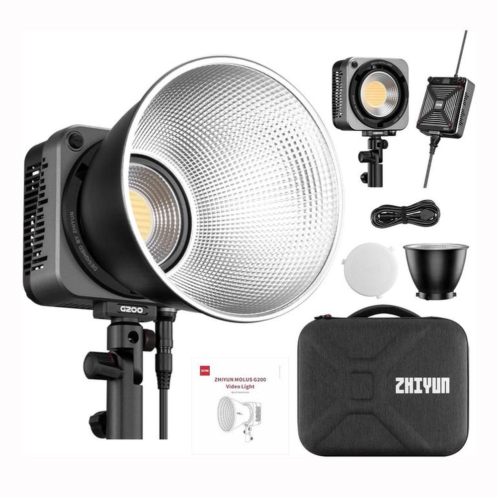 Zhiyun Molus G200 Combo Luz de video COB de 200 W con Montaje Bowens