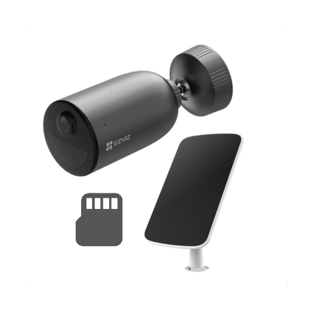 CAMARA CON PANEL SOLAR EZVIZ EB3 2K 3MP MAS MEMORIA MICROSD 128GB DE REGALO CAMARA CON PANEL SOLAR EZVIZ EB3 2K 3MP MAS MEMORIA MICROSD 128GB DE REGALO