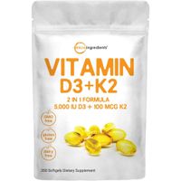 Vitamina D3 + K2 Capsulas Blandas 300 Capsulas