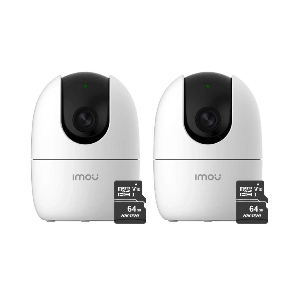 Kit de 2 Cámara de seguridad Wifi IMOU Ranger 2 3MP + Micro SD 64GB interior 360° Vision Nocturna Kit de 2 Cámara de seguridad Wifi IMOU Ranger 2 3MP + Micro SD 64GB interior 360° Vision Nocturna
