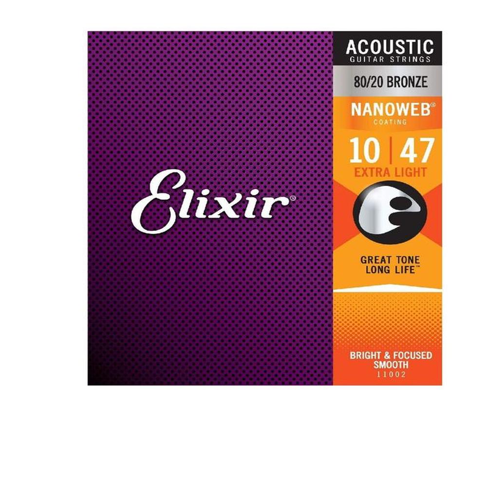 Cuerdas Elixir Calibre 10 Guitarra Acustica 11002 Cuerdas Elixir Calibre 10 Guitarra Acustica 11002