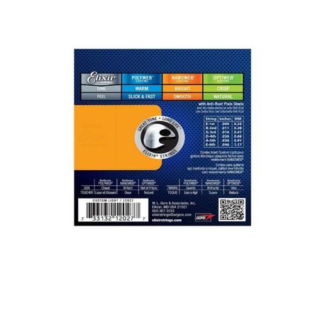 Cuerdas Elixir Calibre 09 Guitarra Electrica 12027 Cuerdas Elixir Calibre 09 Guitarra Electrica 12027