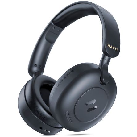 Audifonos Bluetooth Havit H655bt Diadema Anc 76 Horas 3.5mm Negro