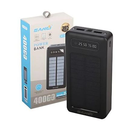 Batería Portátil 40000mah Con Carga Solar Múltiples Salidas Batería Portátil 40000mah Con Carga Solar Múltiples Salidas