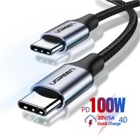 Cable USB C 3.2 Tipo C a Tipo C 1.5 Mts Gen1 5Gbps 4K UGREEN 100W