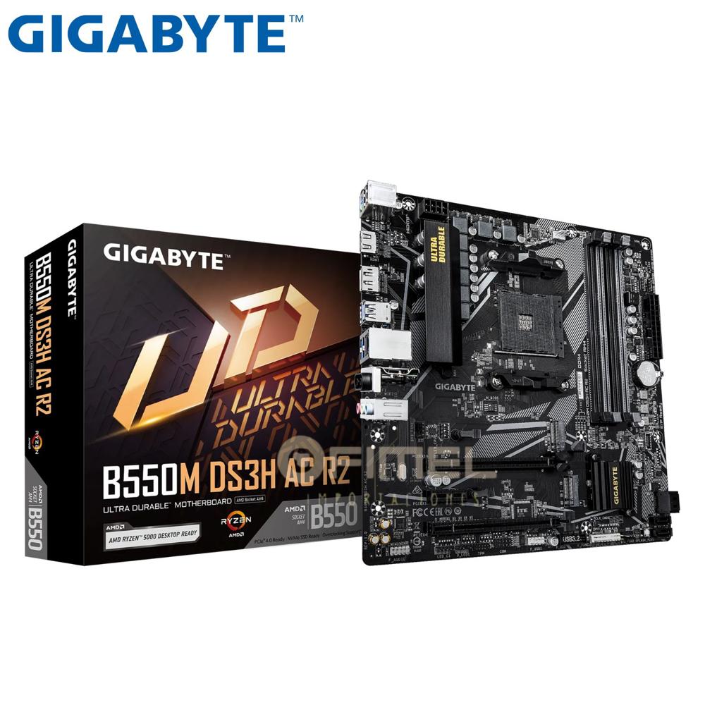 Motherboard Gigabyte B550M DS3H AC R2, Chipset AMD B550 Socket AMD AM4, micro-ATX Motherboard Gigabyte B550M DS3H AC R2, Chipset AMD B550 Socket AMD AM4, micro-ATX