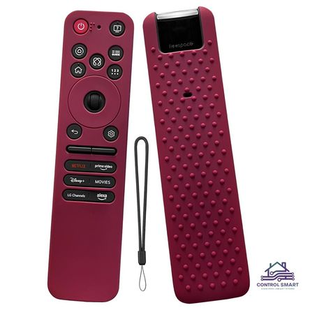 Funda Cerrada para Control LG Magic 2025 - Color Vino Funda Cerrada para Control LG Magic 2025 - Color Vino