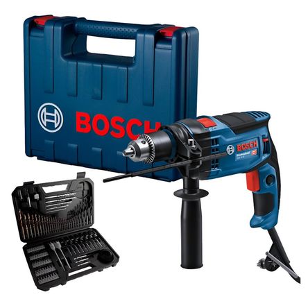 Taladro Percutor GSB 16 RE + Set 103 Pzas Bosch 0615A001X0000