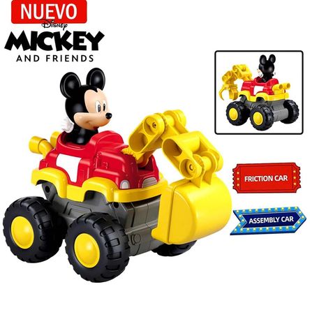 Juguete Excavadora de fricción de Mickey +Camión 2 en 1 14 piezas M38-LS002