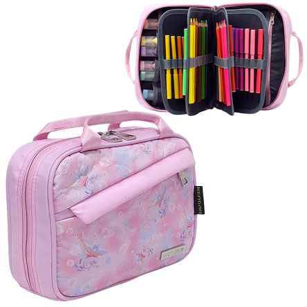 Cartuchera Organizadora XL Kengar - Rosado Bebé Diseño 1
