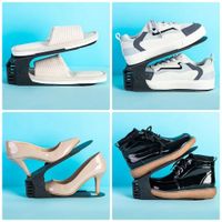 Pack x 10 Organizadores Ajustables De Zapatos - Color Negro