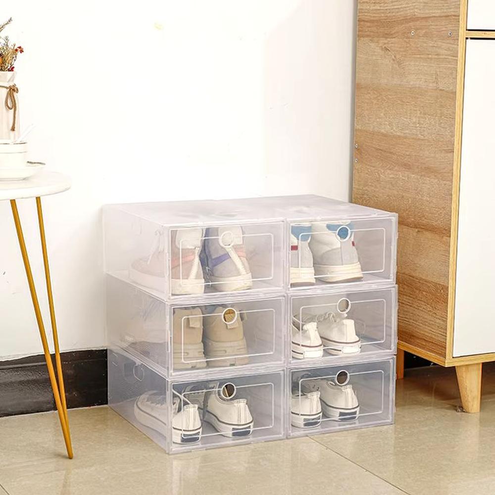 Set x 6 Cajas Apilables Organizadoras de Zapatos - Transparentes