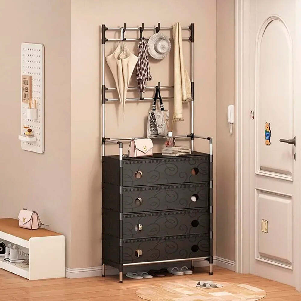 Perchero Zapatero de 4 Cajones