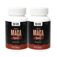 Maca Negra Gelatinizada - Capsulas Veganas - Pack 2 Frascos de 120x500mg