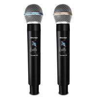 Micrófono Dual Maxtron MX7238RX Vocalist UHF Recargable Tipo C