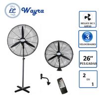 Ventilador Industrial WAYRA WI2602 pedestal y pared 26"" con Control