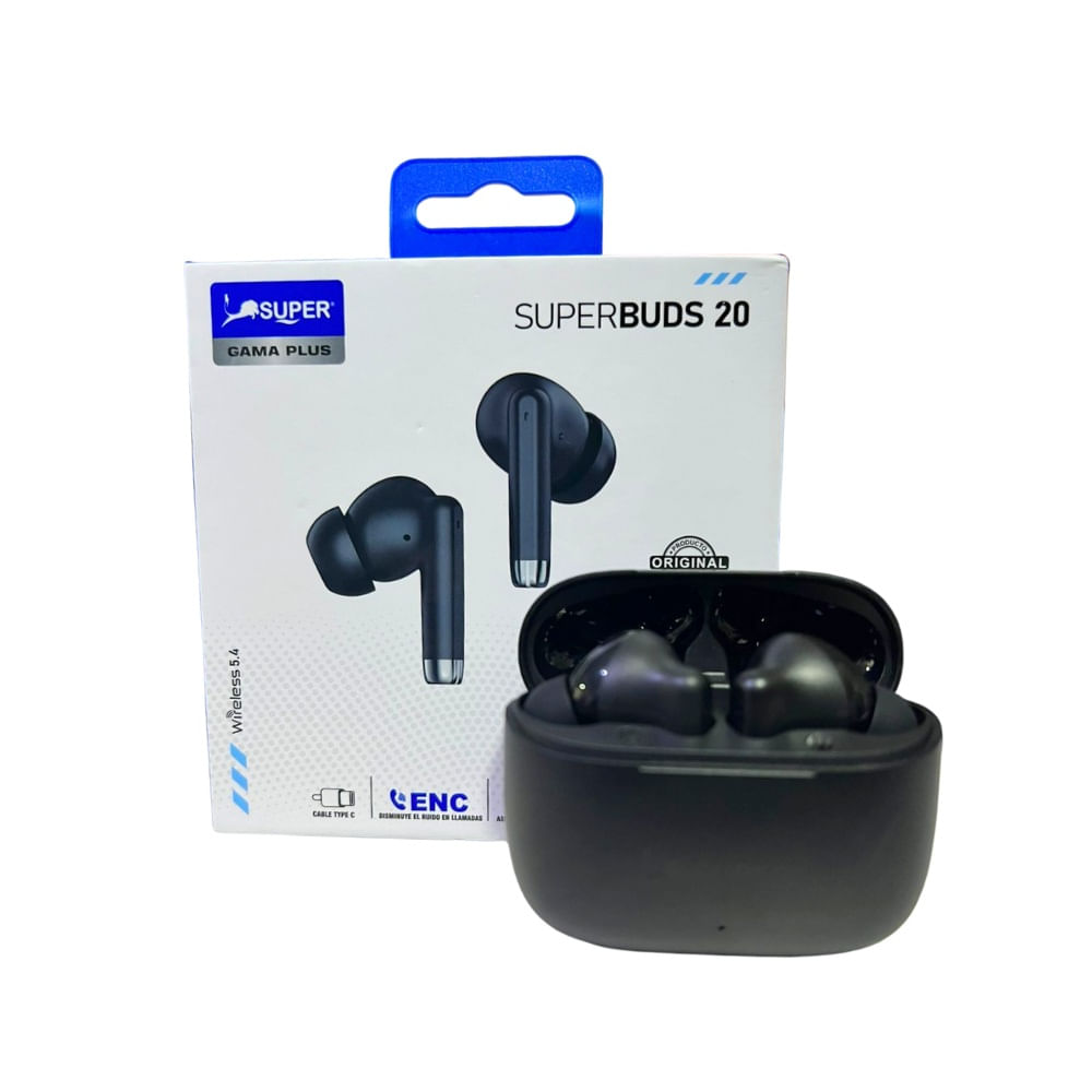 AUDIFONOS SUPERBUDS 20 WIRELESS 5.4 Negro