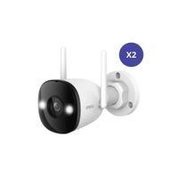 Kit 2 Camara seguridad Wifi IMOU Bullet 3 2K 3MP Exterior Vision Nocturna Color