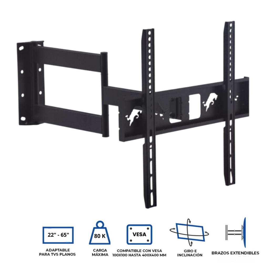 Soporte montaje de TV MD3152 de 22” a 65” con movimiento completo