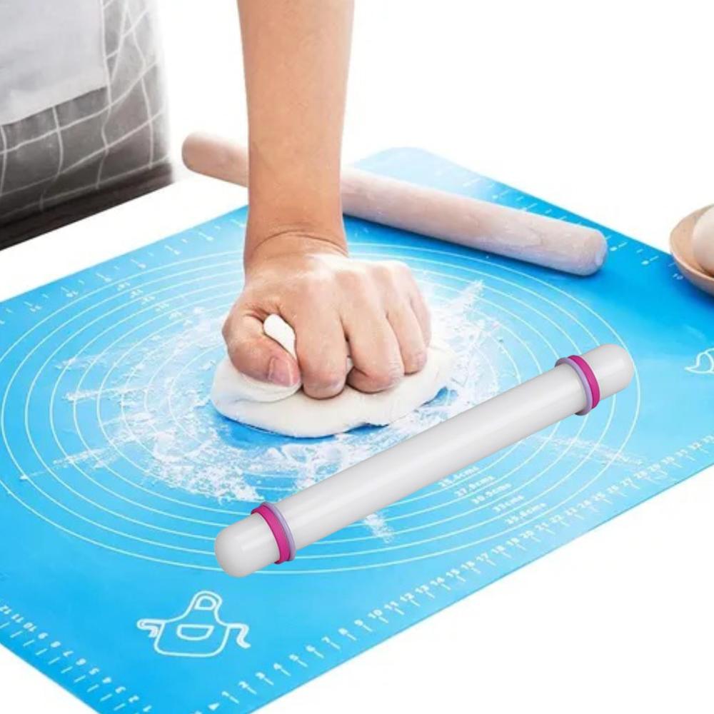 Rodillo de 23 cm. para Fondant Masas con 4 anillos para Repostería