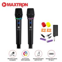 Micrófono Dual Maxtron MX7268WL Showman con Accesorios