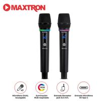 Micrófono Dual Maxtron MX7268WL Showman Inalámbrico