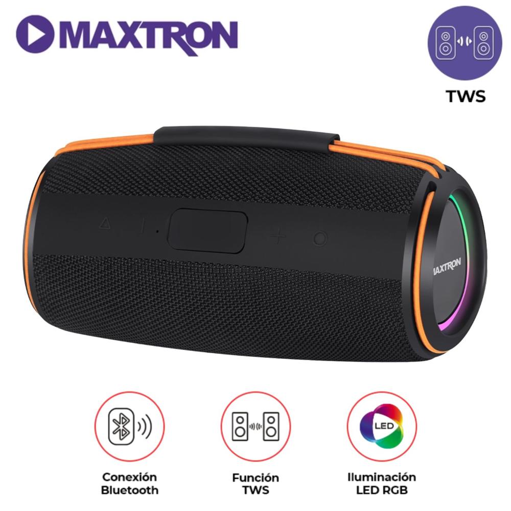 Parlante Portátil Maxtron MX 302 Bluetooth USB TWS Luces RGB | Promart ...