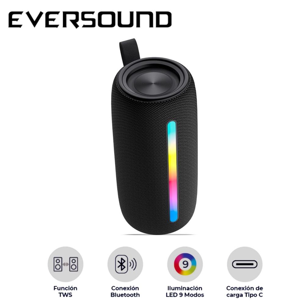 Parlante Eversound EV 502 Oxford BT USB TWS Luces RGB