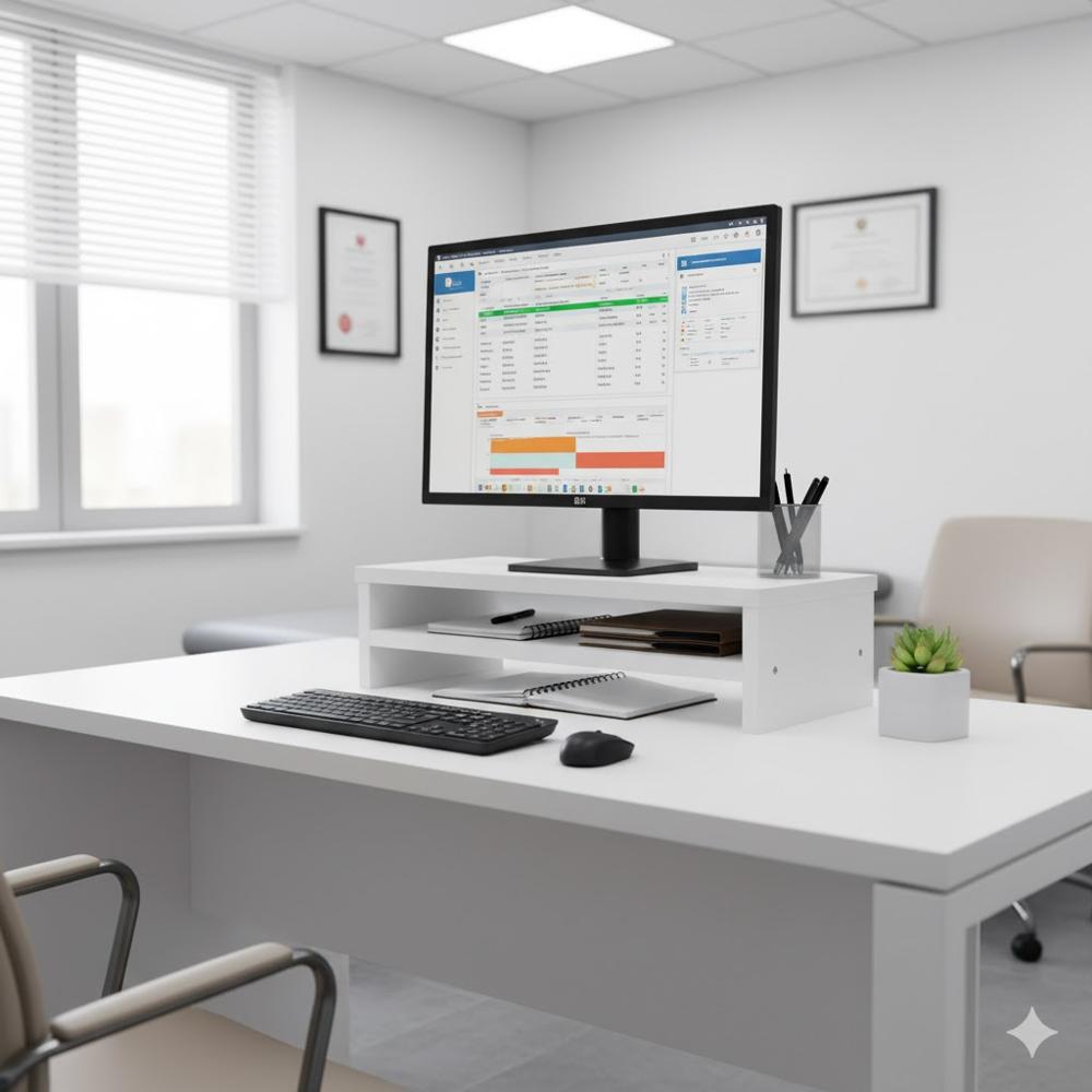 Base soporte para monitor Blanco