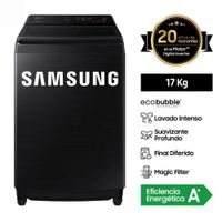 LAVADORA SAMSUNG 17KG ECOBUBBLE WA17CG6441BVPE NEGRA