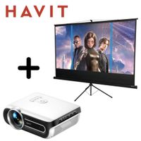 Combo HAVIT Proyector PJ209A 450ansi + Ecram PS100