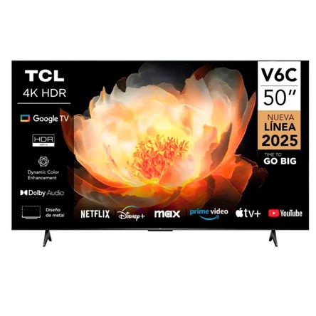 Televisor TCL 50 50V6C LED UHD 4K Smart TV 2025 Televisor TCL 50 50V6C LED UHD 4K Smart TV 2025