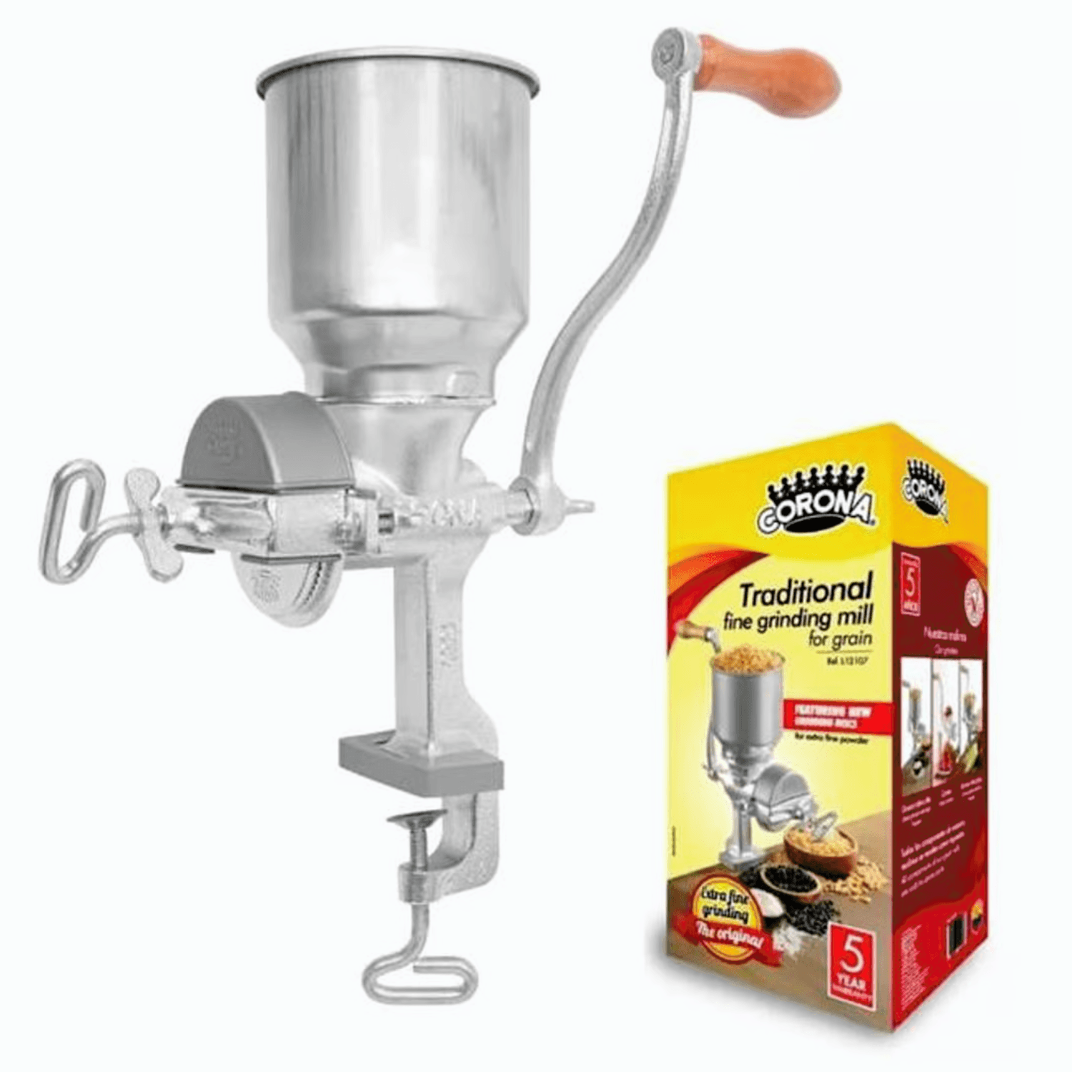 Molino Corona L12107 tradicional para granos tolva alta