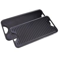 Plancha Parrilla Victoria De Hierro Fundido 47x25cm - Curado