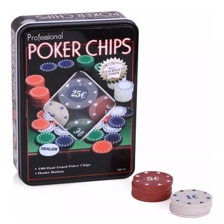 Fichas de Poker Juego de 100 Piezas Marcadas