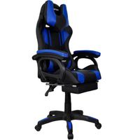 Silla Gamer Extingtion Sapp Gamuza-Cuerina Color Azul