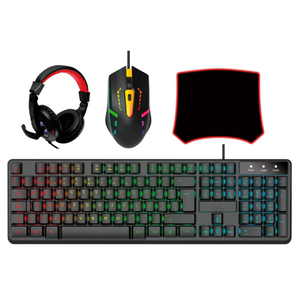 Combo Gamer GAME PRO 4 en 1 GPC41